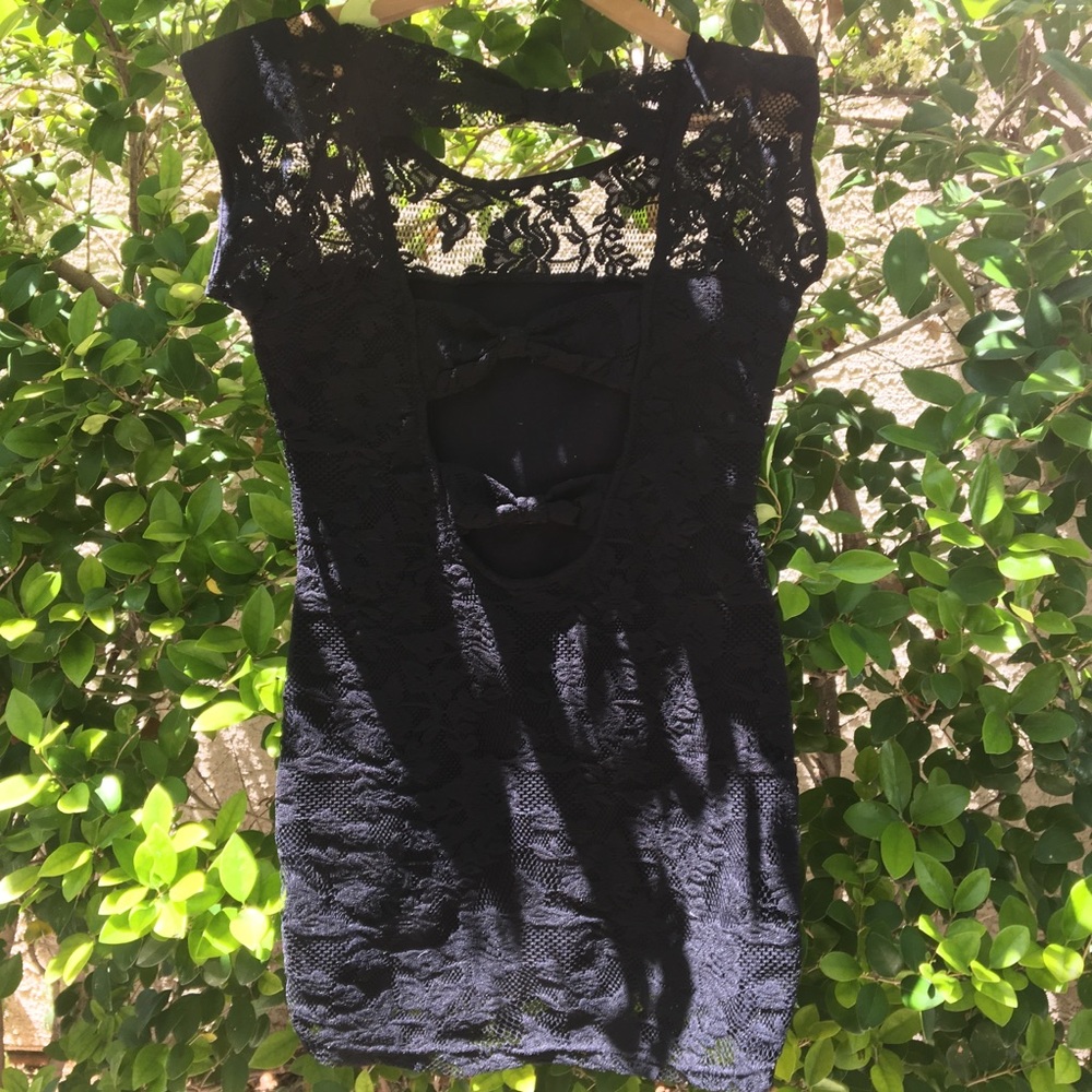Black lace midi dress women’s layer dressy